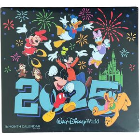 WDW Orlando Theme Park 2024 2025 16 Month Calendar