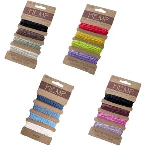 16 Colors 80 Yard Hemp Cord for Jewelry Making 1 mm, Waxed Hemp String Twine for Crafts, Wax Flax String Cord, Macrame Polyester Thread Cord for Bracelet Making Beading, B