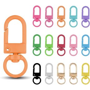 45 Pcs Lobster Claw Clasps,Colorful Lanyard Swivel Snap Hooks Heavy Duty Metal Lanyard Clips Swivel Snap Hooks for Key Chains Purses Straps Bag Charms Zipper Jewelry Making DIY Craft