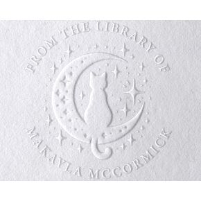 Personalized Custom Library Book Embosser - The Library of Embosser Seal Stamp