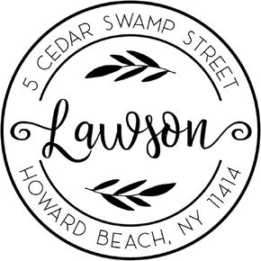 Monogram Address Stamp Self-Inking Personalized Address Stamp 10+ Designs! 7+ Designs