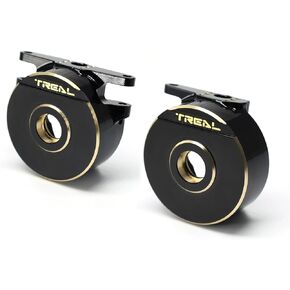 TREAL Brass Front Steering Knuckles Heavy Weight Compatible with Vanquish H10 Optic Upgrades Black(300g/0.66lb per Pair)