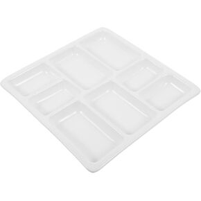 Watercolor Pigment Tray Ceramic Color Mixer Palette with Compartments for Ink and Watercolor Mixing Durable and Portable Artist Paint Color Tray