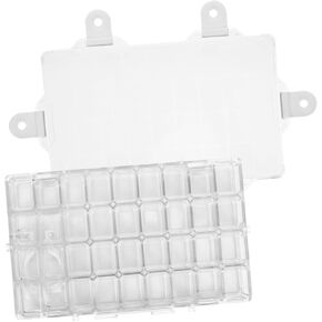 HOMSFOU Portable Plastic Pigment Box for Color Mixing Art Watercolor Tray and Painting Tool for Artists Students