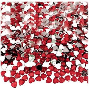 The Crafts Outlet 288pc Rhinestones Heart 4mm - 16ss Multi Assortment
