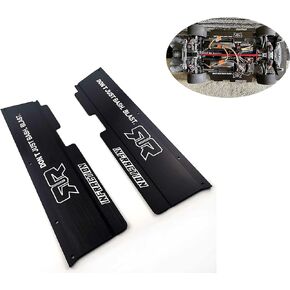 Side Skirt with Body Lock for ARRMA Infraction V2.0, 6061 Aluminum, Black Anodized