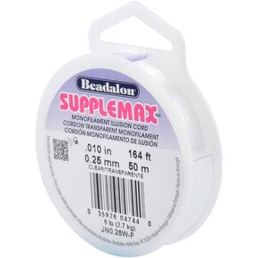 Bead Cord .25mm 164 Foot Clear