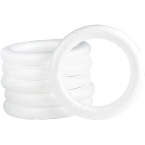 Foam Wreath Rings - Round Flower Arrangement Circles for Holiday DIY Craft Party Gifts Decorations, 210MM