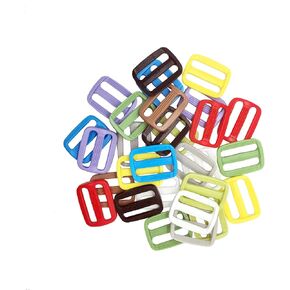 30 PCS Webbing 1 Inch Slide Buckle，Plastic Buckles，Adjust Buckle，Adjustable Webbing Slides Adjusters for Belt Backpack Bags(25mm)