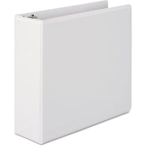 Wilson Jones 3 Inch 3 Ring Binder, Basic Round Ring View Binder, White (W362-49W)
