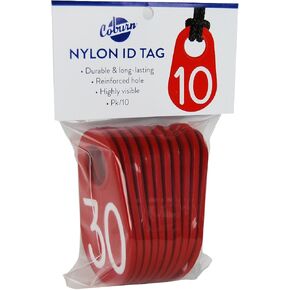 258PK-05-030 Red Neck Tag #'D 21-30