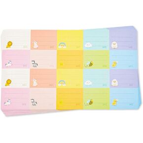 Stockroom Plus Removable Baby Bottle Labels for Daycare, 25 Sheets (10 Colors, 500 Pieces)