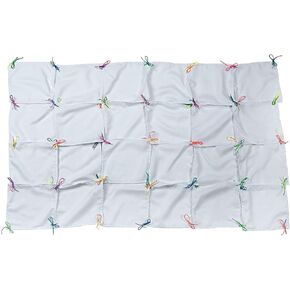 Fun Express DIY Knot Tie Quilt for Kids - Includes 24 pre Cut Squares with Holes - DIY Crafts