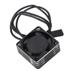 RC Car Motor Cooling Fan for Most RC Model Cars, 25x25mm Aluminum Alloy Lightweight Brushless ESC High Speed Heat Dissipation Fan (Silver)