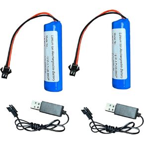 Seasider 3.7v 2600mAh بطاريات قابلة لإعادة الشحن بطارية Li-ion مع موصل JST PH2.0 2Pin لمنتجات DIY الإلكتروني in Kuwait