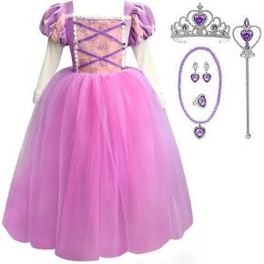 TYHTYM Princess Cosplay Costume Girls Dress Up Fancy Gown Toddler Holiday Birthday Party
