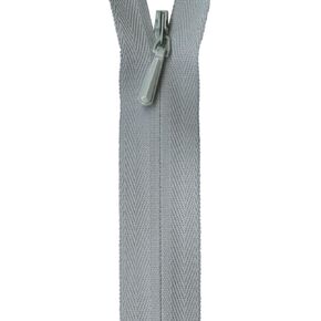 YKK Unique Invisible Zipper, 22", Pearl Grey