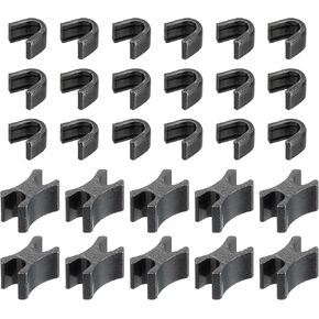 uxcell 30Set Zipper Slider Retainers, #3 Top Stoppers & Bottom Stops Closed-end Zipper Slider for Bag Coats Jackets DIY Sewing Replacement, Metallic Black