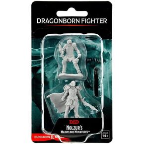 Dragonborn Fighter Female Nozurs Marvelous Miniatures D&D Unpainted Miniatures WizKids