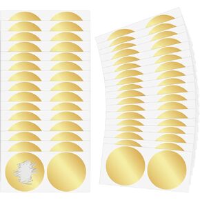 100 Pcs Scratch Off Stickers Labels 2 Inch for Scratch Off Stickers Gold Round Sticker Lottery Tickets DIY Raffle Card Creating