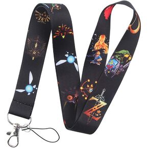 Cartoon Cute Anime Lanyard Keychain, ID Badges Key Lanyard for ID Card Holder