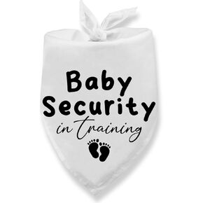 Dog Bandana Pregnancy Announcement Baby Security in Training Baby Announcement Dog Bandana for Dogs Pregnancy Gender Reveal Pet Scarf for Small Medium Cats Dogs
