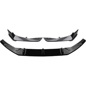 Spoiler Separator, Car Front Bumper Spoiler Lip & Side Splitter Corner Cover & Fog Light Brow Frame Trim Compatible for Honda Accord 2018-2019 AKASAKA(White)