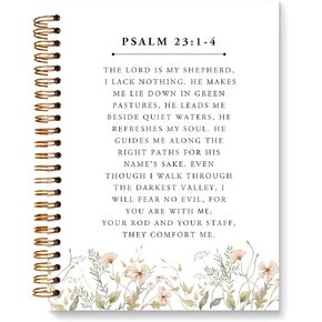 JXREQ Coquette Blue Bow Christian Bible Notebook Journal for Women ، اللوازم المدرسية اللطيفة للكلية دفتر دفتر ، كتب الكتاب المقدس لأخذ الملاحظات ، مجلة ملاحظات الكنيسة ، هدايا الكلية للفتيات ، 5.5 × 8.3 in Kuwait