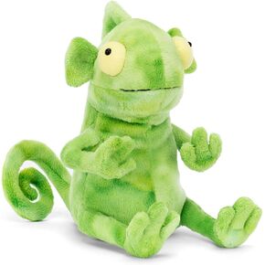 Jellycat Frankie Frelled -Frilled -Dilect Provessed Animal ، 10 بوصات - لعبة الزواحف الفخمة - هدية الأطفال الكلاسيكية