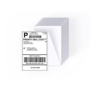Core Innovations 4" x 6" Direct Thermal Shipping Labels, 500 Fanfold Perforated Shipping & Package Labels, Ultra Strong Adhesive