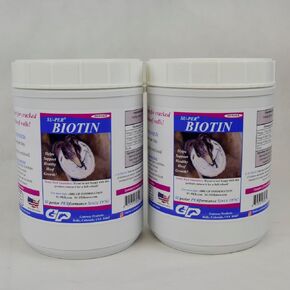 Biotin Powder Hoof Supplement - Biotin for Horse Hoof Care & Healthy Hooves Growth - 2.5 Pounds, (2 Pack)