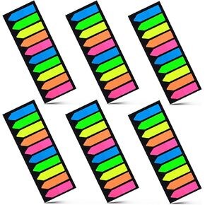 Sticky Tabs for Book Annotation, 1200Pcs Arrow Stickers Page Markers, Self-Adhesive Index Tabs Book Tabs for Annotating Books Note-Taking School Office Student (Semi-Transparent, PET)