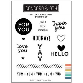 مجموعة طوابع Concord & 9th Crate Tags