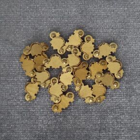 AirAds Dollhouse 1:12 Scale Miniature Furniture Golden Handles Medal Handle for Cabinet Table Stand Drawers (Lot 12)