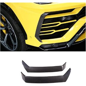 Spoiler Separator, Compatible for Lamborghini Urus 2018-21 Car Front Design Bumper Side Trim Cover Carbon Fiber Air Vent Decoration Frame Car Accessories(2)