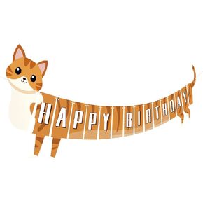 لافتة عيد ميلاد سعيد Cat ، فريدة من نوعها براقة بانير بايب برانج رايب العلم إكليل لحفل عيد الميلاد لوازم ديكورات كرنفال