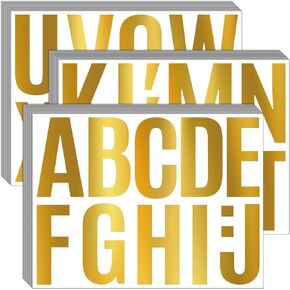 Bemeol 476 Pieces Bulletin Board Letters 4 Inch Large Alphabet Letter Stickers Self Adhesive Stick on Letters for Poster Board School Classroom Home Office Decor(Multicolor)