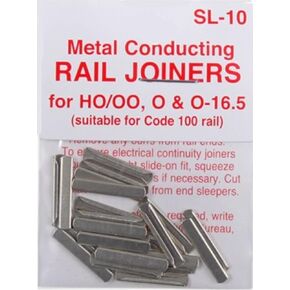 Peco SL-10 HO Code 100 Conductive Rail Joiner 24 Pack