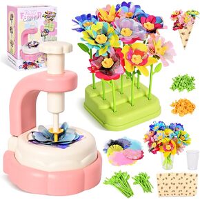 Fabric Flower Bouquets Toys - Arts & Crafts for Kids 4-6,Educational Toys for 4 5 6+ Year Old Girls,DIY Toddler Craft Kits for Girls Ages 8-12,Build Your Flower Bouquet, Ideas Birthday Gifts for Girl