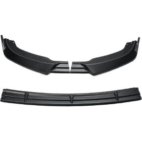 Spoiler Separator, G37 Car Front Bumper Splitter Lip Spoiler Bumper Lip Diffuser Body Kit Cover Trim Compatible with Infiniti G37 Sedan 2010 2011 2012 2013(Carbon Fiber Look)