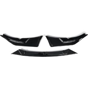 Spoiler Separator, 3PCS Car Front Bumper Lip Body Kit Compatible with Jaguar XE 2020-2021 Spoiler Deflector Lips Fins Guard Protector Cover(Matte Black)