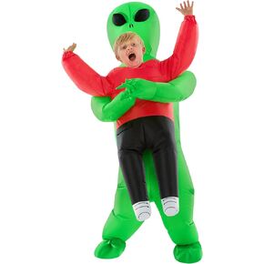 Morph Kids Red Alien Alien Assume ، تفجير الزي الأجنبي ، زي هالوين الأولاد ، أزياء عيد الهالوين للأطفال