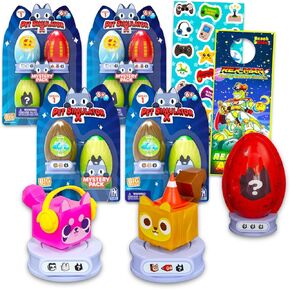 Pet Simulator Blind Bags Set - Bundle with 12 Mystery Mini Figures with 2 Rare and 2 Epic DLC Codes, Stickers, More | Roblox Pack for Kids