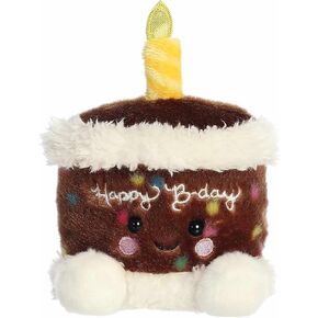 Aurora® Adorable Palm Pals™ Choco B'day Cake™ Stuffed Animal - Fun Collectible Plush for Kids and Adult Collectors - Perfect for Decorating Rooms and Birthday Gifts - Brown 5 Inches