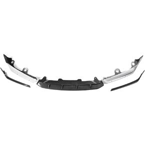 Spoiler Separator, ACR Style Car Front Bumper Spoiler Splitter Lip Protector Body Kit Deflector Lips Guard Compatible with Honda Accord 10th Gen 2018-2020(Black Carbon Fiber L)