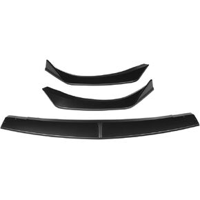 Spoiler Separator, 3PCS Carbon Fiber Look/Black Car Front Bumper Splitter Lip Diffuser Spoiler Guard Cover Trim Compatible with Mazda 3 Sedan Axela 2019 2020(Carbon Fiber Look)