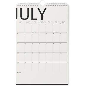 Karto Wall Calendar 2025-2026 - Vertical 11x17 inch July 2025 to December 2026 - Boost Your Productivity and Easy Planning with the Aesthetic Monthly Calendar - Big Text