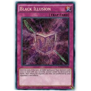 YU-GI-OH! - Black Illusion (YGLD-ENC00) - Yugi's Legendary Decks - Limited Edition - Secret Rare
