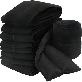 5 Pcs Water Barrier for Flooding 5 FT x 7.8 Inch Absorbent Flood Barriers Home Sandless Sand Bags Reusable Water Absorber Snake for Door Garage Basement Prevention Rain Hurricane