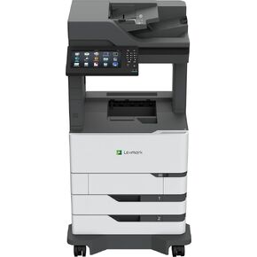Lexmark MX822ade Monochrome Laser, Integrated Duplex (2-sided printing), 10-inch color touch screen, Energy Star, Print Speed: Up to 55 ppm, Recommended Monthly Page Volume: 3000-50000 pages (25B2000)